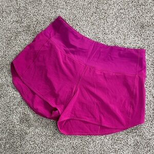Lululemon Magenta Athletic Running Shorts size 8 NWOT